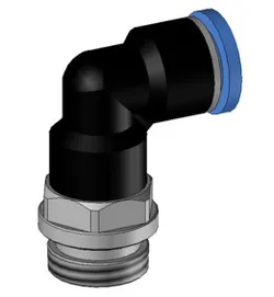 Niple air Ø8 x 1/4" - 18 NPT- fast connector 90 degree