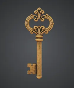 Ornate Antique Key – Decorative Vintage Skeleton Key