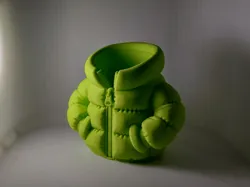 Puffer Jacket Pencil Holder