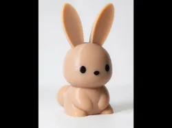Simple Bunny Character Figure
