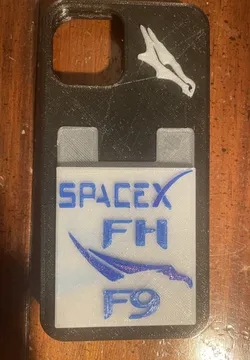 SpaceX iPhone 12 Case with 2 Card Holder