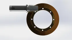 Spiroid gear set 71:1