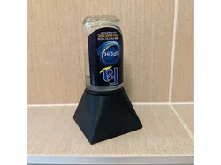Upside-down stand for roll-on deodorant