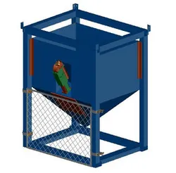 1000 Litre Grease Hopper with Lincoln Pump