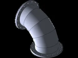 90 degree elbow with flange