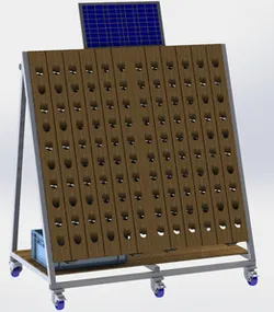 Autonomous solar hydroponic system