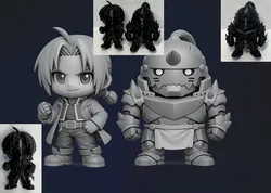 Chibi Edward & Alphonse Elric (Fullmetal Alchemist)
