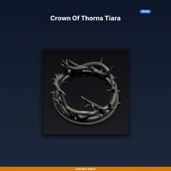 Crown Of Thorns Tiara - 3D Printable STL File