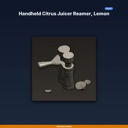Handheld Citrus Juicer Reamer, Lemon Lime Orange, Ergonomic - 3D Printable STL File