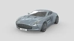Low Poly Car - Aston Martin One-77