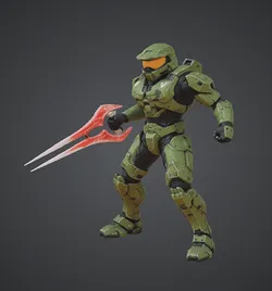Master Chief Energy Sword Stance