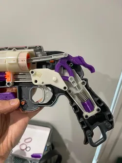 Nerf Hammershot hammer extended draw and face