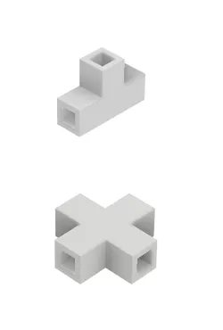 3D Printed Frame System - inline corners