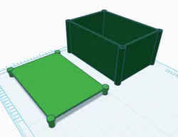 96x66x48 mm box with lid