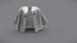 Female Wrapping Cloak With Safety Pin