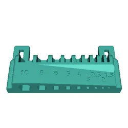Gratis Tools & Spare Parts STL indir - Skadis Haxkey Houder - user4304669176