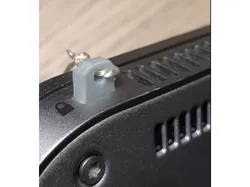 Laptop locker hole for keychain