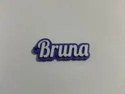 Llavero con nombre Bruna - Modelo de impresión 3D gratuito