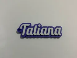 Llavero con nombre Tatiana - Modelo de impresión 3D gratuito