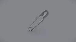 Low Poly PBR Safety Pin