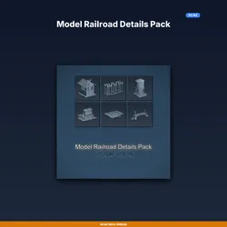 Model Railroad Details Pack - 6-Model STL Bundle