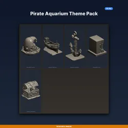 Pirate Aquarium Theme Pack - 5-Model STL Bundle