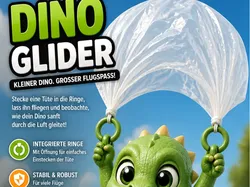 Planeador de Dino con Paracaídas Pequeño dinosaurio Gran vuelo - Modelo de impresión 3D gratuito