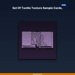 Set Of Tactile Texture Sample Cards, Different Surfaces, Sensory - 3D Printable STL File