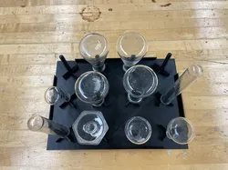 Small Lab Glassware Drying Rack