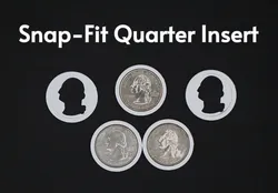 Snap‑Fit Quarter Insert!       Print in Place! ( Fast Printing > Easy Print)