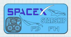 SpaceX iPhone 16 ProMax Case with F9, FH, Dragon, and Starship
