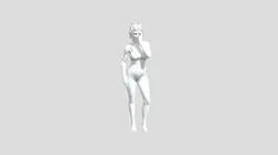 Sport girl with ponytail hair.