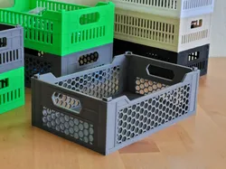 Stackable Crate Plus - Honeycomb Edition
