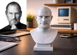 Steve (Steven Paul) Jobs - bust (with or without glasses)