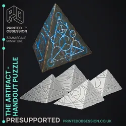The Artifact - Prop - The Wondering Desert -  PRESUPPORTED - Illustrated and Stats - 32mm scale