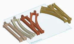 [WIP] Wooden Railway Skeleton Tracks