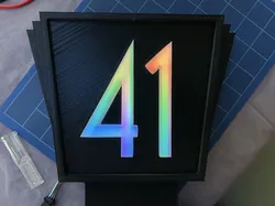 41 Art Deco House Number for Window