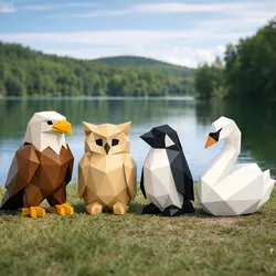 Abstract Minimal Animals – Birds Set (Low Poly)
