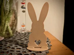 Bunny with Heart – Decorative Figure with Stand