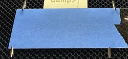 Holddown pins for laser cutter