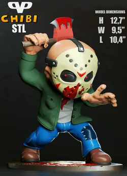 jason voorhees chibi - figure printable 3D Print Model in Man 357185