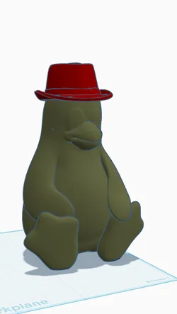 Linux Tux with RHEL Red Hat fedora