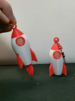 Mini Rocket Keychain – Twisted Booster