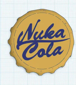 Nuka Cola Bottle Cap Earing/Keychain