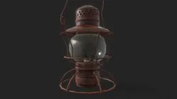 Old rusted Lantern 01-03 - Game ready