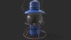 Old rusted Lantern 01-4 - Game ready