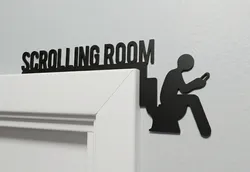 "Scrolling Room" Door Sign
