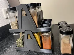 Stackable Rack Spice Jars