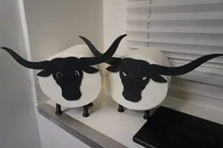 Texas Longhorn Bull Toilet Paper Holder
