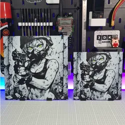 3D printer bestanden | 3MF | Girl Anime Gas Mask Gun – Hueforge – 4 Colors
